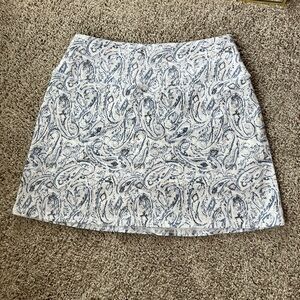 Blue Paisley Skort Petite M Revolutionary Tummy Control Golf Tennis